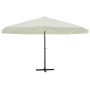 White aluminum parasol 500 cm by vidaXL, Umbrellas - Ref: Foro24-40301, Price: 280,54 €, Discount: %