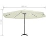 White aluminum parasol 500 cm by vidaXL, Umbrellas - Ref: Foro24-40301, Price: 280,54 €, Discount: %