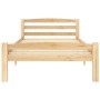 Solid pine wood bed frame 90x200 cm by vidaXL, Beds and slatted bases - Ref: Foro24-322061, Price: 104,35 €, Discount: %