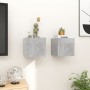 Wall living room furniture 2 pcs concrete gray 30.5x30x30 cm by vidaXL, TV Furniture - Ref: Foro24-804494, Price: 47,43 €, Di...