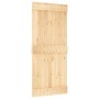 Puerta corredera con herrajes madera maciza de pino 90x210 cm de vidaXL, Puertas - Ref: Foro24-3203089, Precio: 168,71 €, Des...