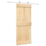 Sliding door with solid pine wood fittings 85x210 cm by vidaXL, Doors - Ref: Foro24-3203088, Price: 183,23 €, Discount: %