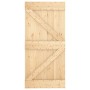 Sliding door with solid pine wood fittings 100x210 cm by vidaXL, Doors - Ref: Foro24-3203103, Price: 269,91 €, Discount: %