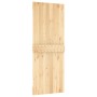 Puerta corredera con herrajes madera maciza de pino 80x210 cm de vidaXL, Puertas - Ref: Foro24-3203087, Precio: 160,49 €, Des...