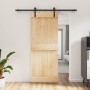 Puerta corredera con herrajes madera maciza de pino 80x210 cm de vidaXL, Puertas - Ref: Foro24-3202972, Precio: 146,40 €, Des...