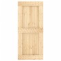 Puerta corredera con herrajes madera maciza de pino 90x210 cm de vidaXL, Puertas - Ref: Foro24-3202978, Precio: 163,76 €, Des...