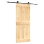 Sliding door with solid pine wood fittings 85x210 cm by vidaXL, Doors - Ref: Foro24-3203048, Price: 177,36 €, Discount: %