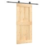 Sliding door with solid pine wood fittings 90x210 cm by vidaXL, Doors - Ref: Foro24-3203053, Price: 169,69 €, Discount: %