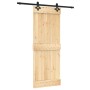 Sliding door with solid pine wood fittings 80x210 cm by vidaXL, Doors - Ref: Foro24-3203125, Price: 166,67 €, Discount: %