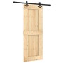 Puerta corredera con herrajes madera maciza de pino 80x210 cm de vidaXL, Puertas - Ref: Foro24-3203129, Precio: 158,46 €, Des...