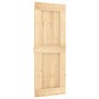 Puerta corredera con herrajes madera maciza de pino 80x210 cm de vidaXL, Puertas - Ref: Foro24-3203129, Precio: 158,46 €, Des...