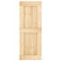 Puerta corredera con herrajes madera maciza de pino 80x210 cm de vidaXL, Puertas - Ref: Foro24-3203129, Precio: 158,46 €, Des...