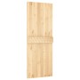 Puerta corredera con herrajes madera maciza de pino 80x210 cm de vidaXL, Puertas - Ref: Foro24-3203129, Precio: 158,46 €, Des...