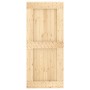 Puerta corredera con herrajes madera maciza de pino 90x210 cm de vidaXL, Puertas - Ref: Foro24-3203131, Precio: 151,99 €, Des...