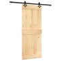 Puerta corredera con herrajes madera maciza de pino 85x210 cm de vidaXL, Puertas - Ref: Foro24-3203141, Precio: 176,26 €, Des...