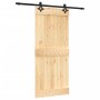 Sliding door with solid pine wood fittings 90x210 cm by vidaXL, Doors - Ref: Foro24-3203142, Price: 158,30 €, Discount: %