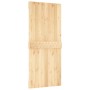 Puerta corredera con herrajes madera maciza de pino 90x210 cm de vidaXL, Puertas - Ref: Foro24-3203142, Precio: 153,99 €, Des...