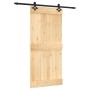 Puerta corredera con herrajes madera maciza de pino 95x210 cm de vidaXL, Puertas - Ref: Foro24-3203143, Precio: 176,78 €, Des...