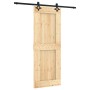 Sliding door with solid pine wood fittings 80x210 cm by vidaXL, Doors - Ref: Foro24-3203146, Price: 168,55 €, Discount: %