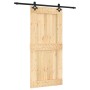 Sliding door with solid pine wood fittings 95x210 cm by vidaXL, Doors - Ref: Foro24-3203149, Price: 186,52 €, Discount: %