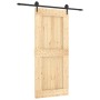 Sliding door with solid pine wood fittings 90x210 cm by vidaXL, Doors - Ref: Foro24-3203206, Price: 161,73 €, Discount: %