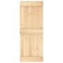 Puerta corredera con herrajes madera maciza de pino 80x210 cm de vidaXL, Puertas - Ref: Foro24-3203231, Precio: 162,60 €, Des...