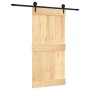 Sliding door with solid pine wood fittings 100x210 cm by vidaXL, Doors - Ref: Foro24-3203235, Price: 162,99 €, Discount: %