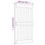 Puerta corredera con herrajes madera maciza de pino 100x210 cm de vidaXL, Puertas - Ref: Foro24-3203235, Precio: 187,47 €, De...