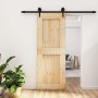 Sliding door with solid pine wood fittings 80x210 cm by vidaXL, Doors - Ref: Foro24-3203237, Price: 160,95 €, Discount: %