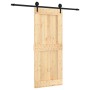 Sliding door with solid pine wood fittings 85x210 cm by vidaXL, Doors - Ref: Foro24-3203238, Price: 189,99 €, Discount: %