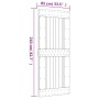 Sliding door with solid pine wood fittings 85x210 cm by vidaXL, Doors - Ref: Foro24-3203238, Price: 189,99 €, Discount: %