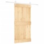 Sliding door with solid pine wood fittings 100x210 cm by vidaXL, Doors - Ref: Foro24-3203259, Price: 165,72 €, Discount: %