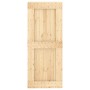 Sliding door with solid pine wood hardware 85x210 cm by vidaXL, Doors - Ref: Foro24-3203262, Price: 184,15 €, Discount: %