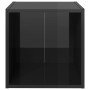 TV furniture 4 units glossy black plywood 37x35x37 cm by vidaXL, TV Furniture - Ref: Foro24-805521, Price: 55,65 €, Discount: %