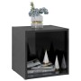 TV furniture 4 units glossy black plywood 37x35x37 cm by vidaXL, TV Furniture - Ref: Foro24-805521, Price: 55,65 €, Discount: %