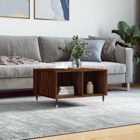 Oak brown plywood coffee table 60x50x36.5 cm by vidaXL, Coffee table - Ref: Foro24-830539, Price: 44,99 €, Discount: %