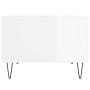 Mesa de centro madera contrachapada blanco brillo 60x50x36,5 cm de vidaXL, Mesas de centro - Ref: Foro24-830542, Precio: 45,0...