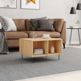 Sonoma oak plywood coffee table 60x50x36.5 cm by vidaXL, Coffee table - Ref: Foro24-830543, Price: 42,99 €, Discount: %