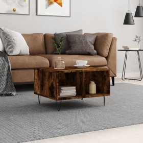 Smoked oak plywood coffee table 60x50x36.5 cm by vidaXL, Coffee table - Ref: Foro24-830545, Price: 42,99 €, Discount: %