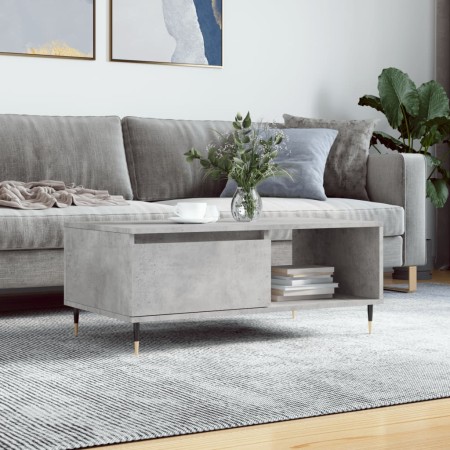 Concrete gray plywood coffee table 90x50x36.5 cm by vidaXL, Coffee table - Ref: Foro24-830560, Price: 62,29 €, Discount: %