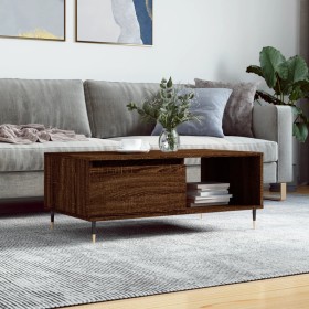 Oak brown plywood coffee table 90x50x36.5 cm by vidaXL, Coffee table - Ref: Foro24-830563, Price: 61,99 €, Discount: %