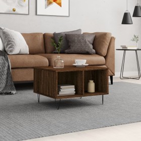 Oak brown plywood coffee table 60x50x36.5 cm by vidaXL, Coffee table - Ref: Foro24-830547, Price: 42,74 €, Discount: %