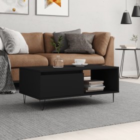 Black plywood coffee table 90x50x36.5 cm by vidaXL, Coffee table - Ref: Foro24-830565, Price: 65,28 €, Discount: %