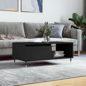 Black plywood coffee table 90x50x36.5 cm by vidaXL, Coffee table - Ref: Foro24-830557, Price: 62,99 €, Discount: %