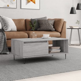 Sonoma gray plywood coffee table 90x50x36.5 cm by vidaXL, Coffee table - Ref: Foro24-830570, Price: 64,99 €, Discount: %