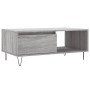 Sonoma-Couchtisch aus grauem Sperrholz, 90 x 50 x 36,5 cm von vidaXL, Couchtisch - Ref: Foro24-830570, Preis: 63,21 €, Rabatt: %