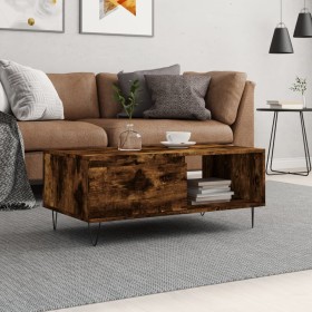 Smoked oak plywood coffee table 90x50x36.5 cm by vidaXL, Coffee table - Ref: Foro24-830569, Price: 60,99 €, Discount: %