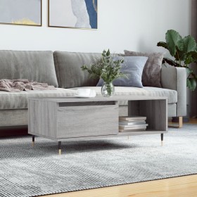 Sonoma gray plywood coffee table 90x50x36.5 cm by vidaXL, Coffee table - Ref: Foro24-830562, Price: 62,99 €, Discount: %