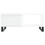 Glossy white plywood coffee table 90x50x36.5 cm by vidaXL, Coffee table - Ref: Foro24-830574, Price: 53,24 €, Discount: %