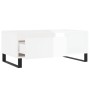 Glossy white plywood coffee table 90x50x36.5 cm by vidaXL, Coffee table - Ref: Foro24-830574, Price: 53,24 €, Discount: %